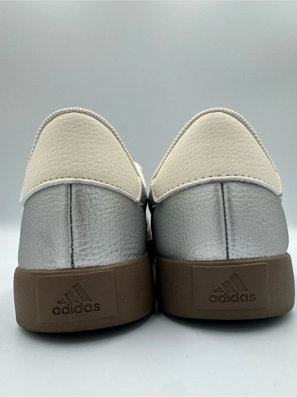 Adidas VL Court 3.0, Silver metallic, women’s size 9.5, JQ7315